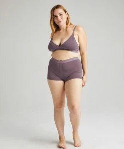 RICHER POORER SPRING '22 FEMME BOXER PLUM SMOKE