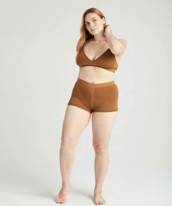 RICHER POORER NEW IN FEMME BOXER WOODGRAIN