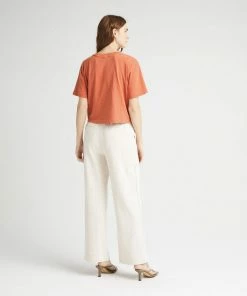 RICHER POORER RELAXED SHORT SLEEVE CROP TEE GINGER SNAP