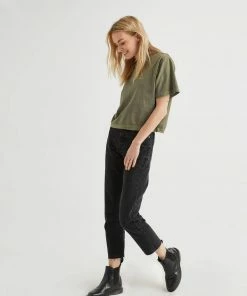 RICHER POORER SHORT SLEEVE CROP TEE STRETCH LIMO NEW IN