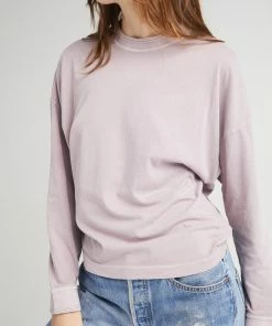 RICHER POORER SPRING '22 RELAXED LONG SLEEVE PULLOVER AMETHYST SMOKE