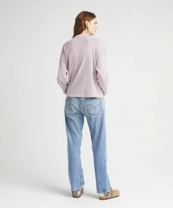 RICHER POORER SPRING '22 RELAXED LONG SLEEVE PULLOVER AMETHYST SMOKE