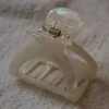 PIPE AND ROW SMALL MOON HAIR CLAW CREAM NEW IN