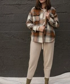 PIPE AND ROW DYLAN PLAID JACKET NEW IN