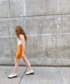 PIPE AND ROW RIBBED BIKE SHORTS SALE