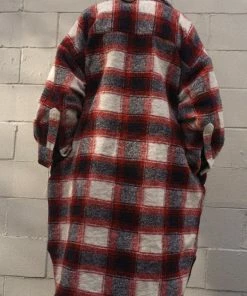 PIPE AND ROW NEW IN BLAKE PLAID COAT