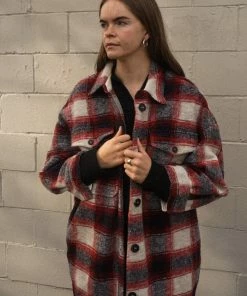 PIPE AND ROW NEW IN BLAKE PLAID COAT