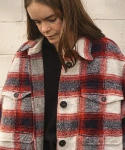 PIPE AND ROW NEW IN BLAKE PLAID COAT