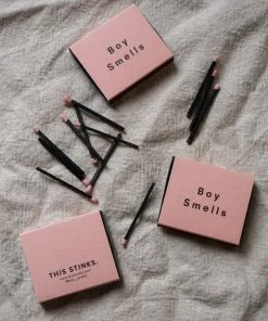 BOY SMELLS NEW IN PINK MATCHES