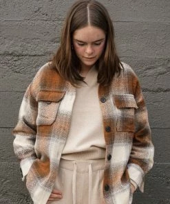 PIPE AND ROW DYLAN PLAID JACKET NEW IN