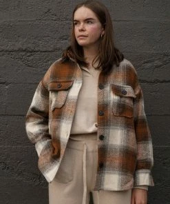 PIPE AND ROW DYLAN PLAID JACKET NEW IN