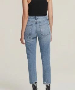 AGOLDE SALE RILEY HI RISE CROP EMULSION