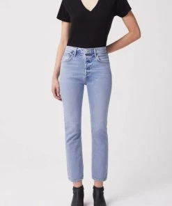 AGOLDE RILEY HI RISE CROP SHIVER