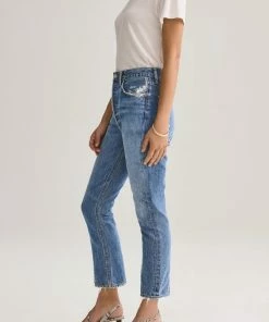 AGOLDE RILEY HI RISE CROP FREQUENCY NEW IN 5 AGOLDE RILEY HI RISE CROP FREQUENCY NEW IN