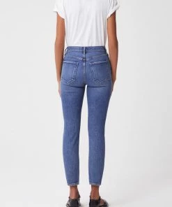 AGOLDE NEW IN RILEY HI RISE CROP TRANSFER 7 AGOLDE NEW IN RILEY HI RISE CROP TRANSFER