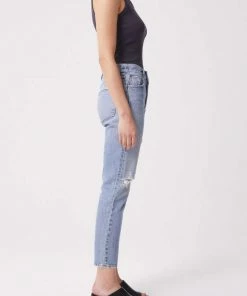 AGOLDE RILEY HI RISE CROP ESCALATE SALE