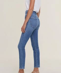 AGOLDE PINCH WAIST HIGH RISE SKINNY AMPED SALE