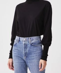 AGOLDE FUNNEL NECK T-SHIRT