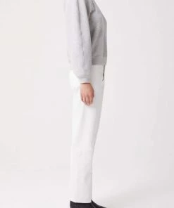 AGOLDE TARRON MOCK NECK SWEATSHIRT GREY HEATHER 6 AGOLDE TARRON MOCK NECK SWEATSHIRT GREY HEATHER