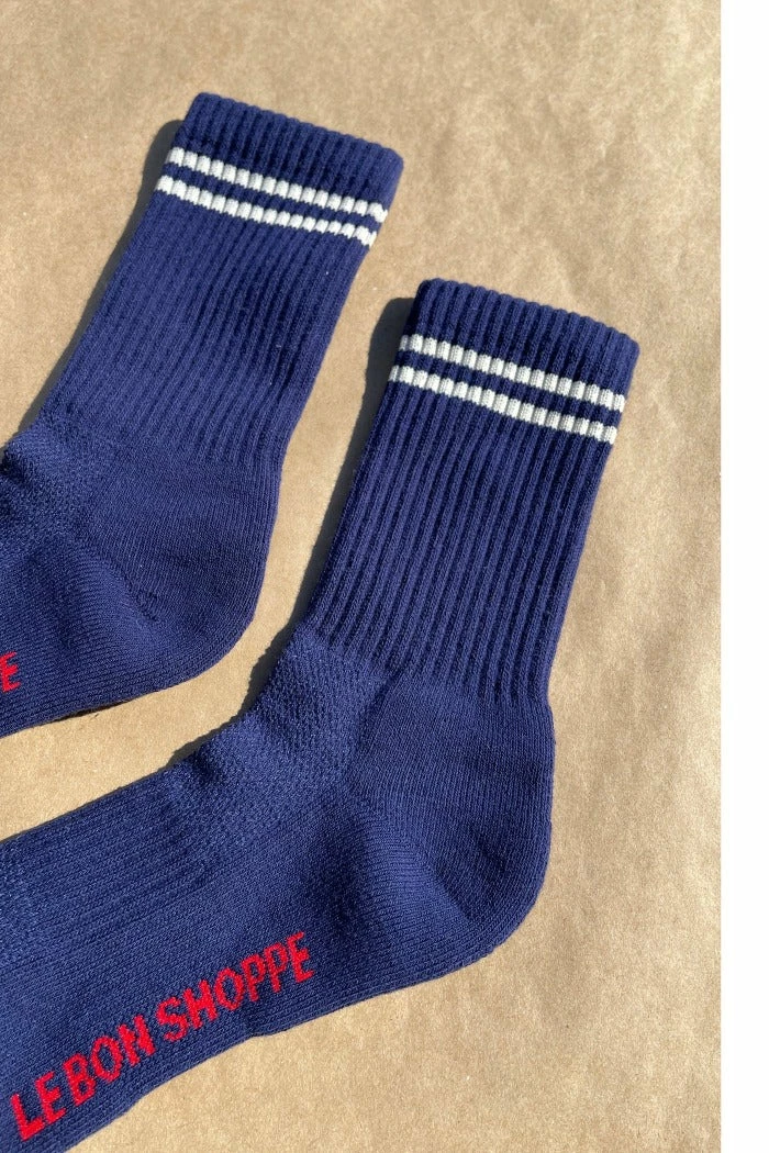 LE BON SHOPPE BOYFRIEND SOCKS NAVY 4 LE BON SHOPPE BOYFRIEND SOCKS NAVY