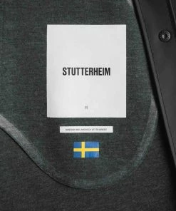 STUTTERHEIM STOCKHOLM JACKET STRIPE BLACK 11 STUTTERHEIM STOCKHOLM JACKET STRIPE BLACK