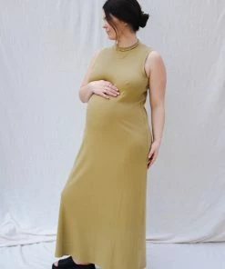 RICHER POORER VINTAGE COLUMN RIB DRESS