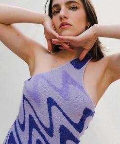 HOUSE OF SUNNY WANNABE HOCKNEY DRESS SPRING '22