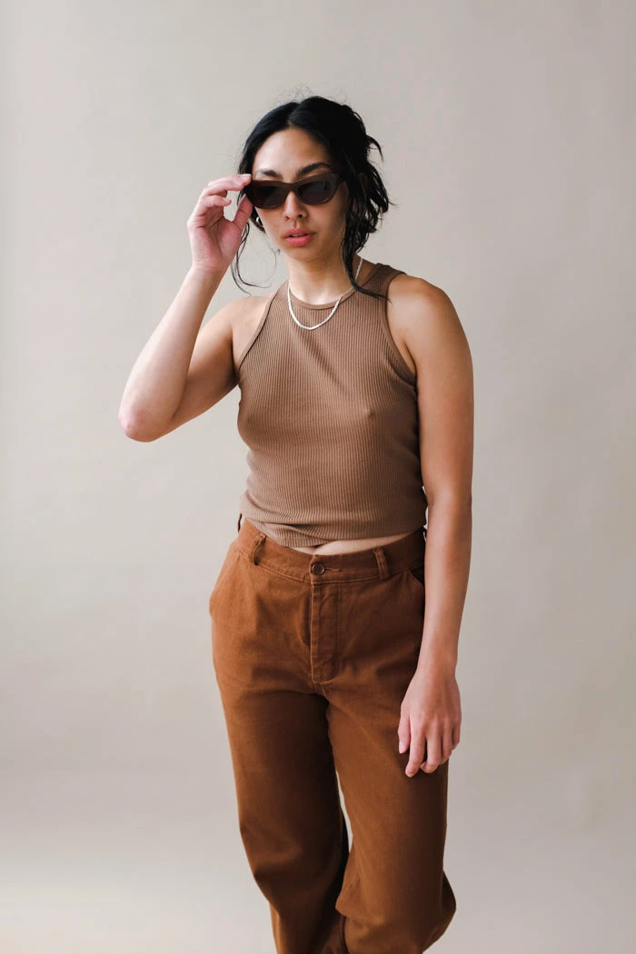 LACAUSA SPRING '22 ZOE TANK MOCHA 3 LACAUSA SPRING '22 ZOE TANK MOCHA