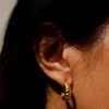 PIPE AND ROW C'EST HOOP EARRINGS NEW IN