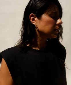 PIPE AND ROW C'EST HOOP EARRINGS NEW IN