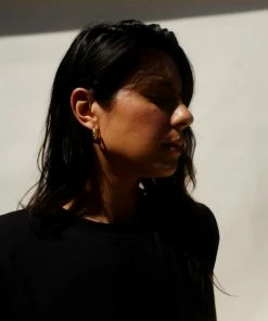 PIPE AND ROW C'EST HOOP EARRINGS NEW IN