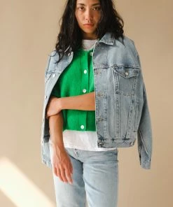 AGOLDE CHARLI OVERSIZED DENIM JACKET VEER