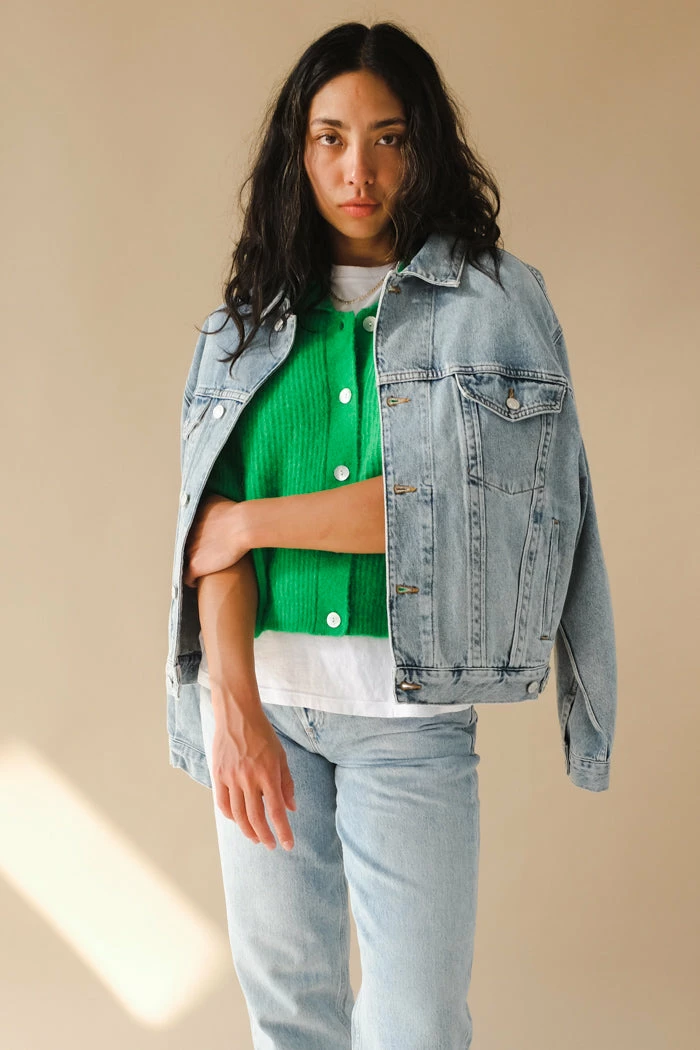 AGOLDE CHARLI OVERSIZED DENIM JACKET VEER 2 AGOLDE CHARLI OVERSIZED DENIM JACKET VEER