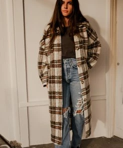 PIPE AND ROW BLAKE PLAID COAT NEW IN 13 PIPE AND ROW BLAKE PLAID COAT NEW IN