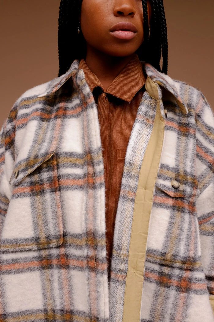 PIPE AND ROW BLAKE PLAID COAT NEW IN 3 PIPE AND ROW BLAKE PLAID COAT NEW IN