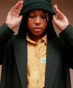 PIPE AND ROW NEW IN SMITH BEANIE PINE GREEN