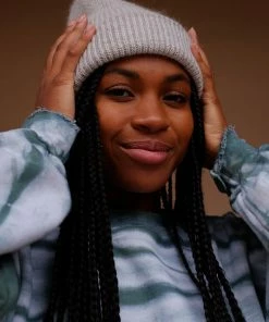 PIPE AND ROW NEW IN SMITH BEANIE LIGHT GREY