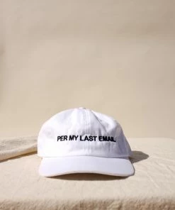 INTENTIONALLY BLANK NEW IN PER MY LAST EMAIL HAT WHITE