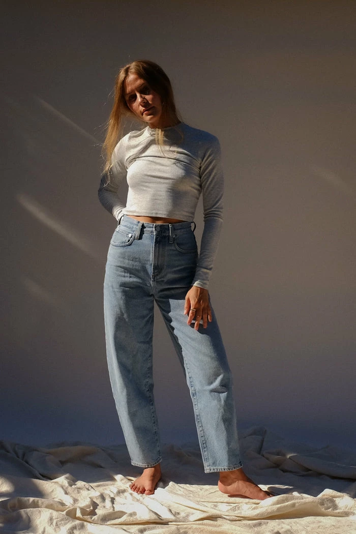 JOAH BROWN CROPPED CREW LONGSLEEVE 3 JOAH BROWN CROPPED CREW LONGSLEEVE