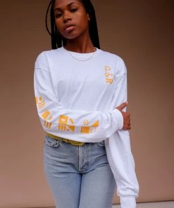 PIPE AND ROW P&R LOGO LONG SLEEVE TEE