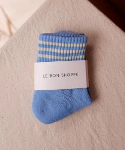 LE BON SHOPPE GIRLFRIEND SOCKS PARISIAN BLUE