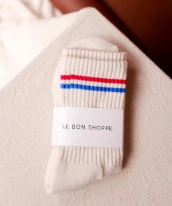 LE BON SHOPPE NEW IN BOYFRIEND SOCKS MILK