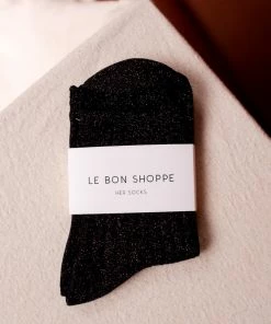 LE BON SHOPPE HER SOCKS COPPER BLACK