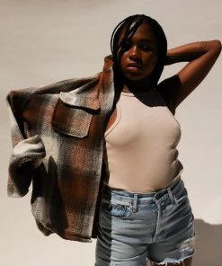 PIPE AND ROW DYLAN PLAID JACKET NEW IN