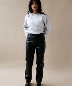 AGOLDE 90'S PINCH WAIST DETOX LEATHER
