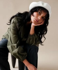 PIPE AND ROW WOOL BERET PIPE AND ROW STAPLES