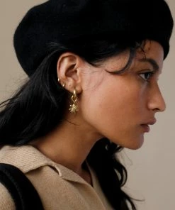 PIPE AND ROW WOOL BERET