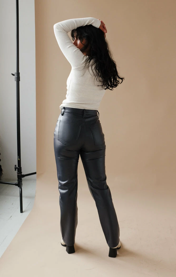 AGOLDE 90'S PINCH WAIST SHADOW LEATHER 3 AGOLDE 90'S PINCH WAIST SHADOW LEATHER