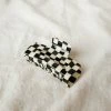 PIPE AND ROW NEW IN XL CHECKER HAIR CLAW BLACK/WHITE