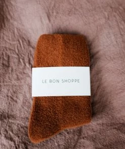 LE BON SHOPPE CLOUD SOCKS SEPIA